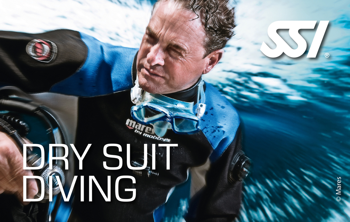 SSI Dry Suit Diving Brevet-Karte